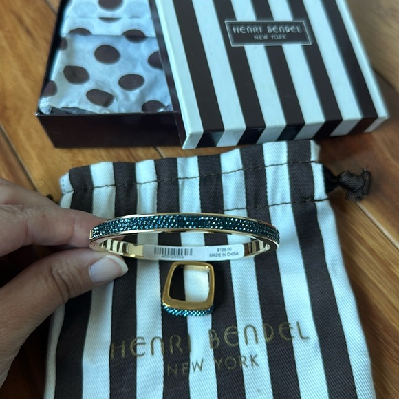 henri bendel Jewelry - Henri Bendel blue sparkly bracelet and ring